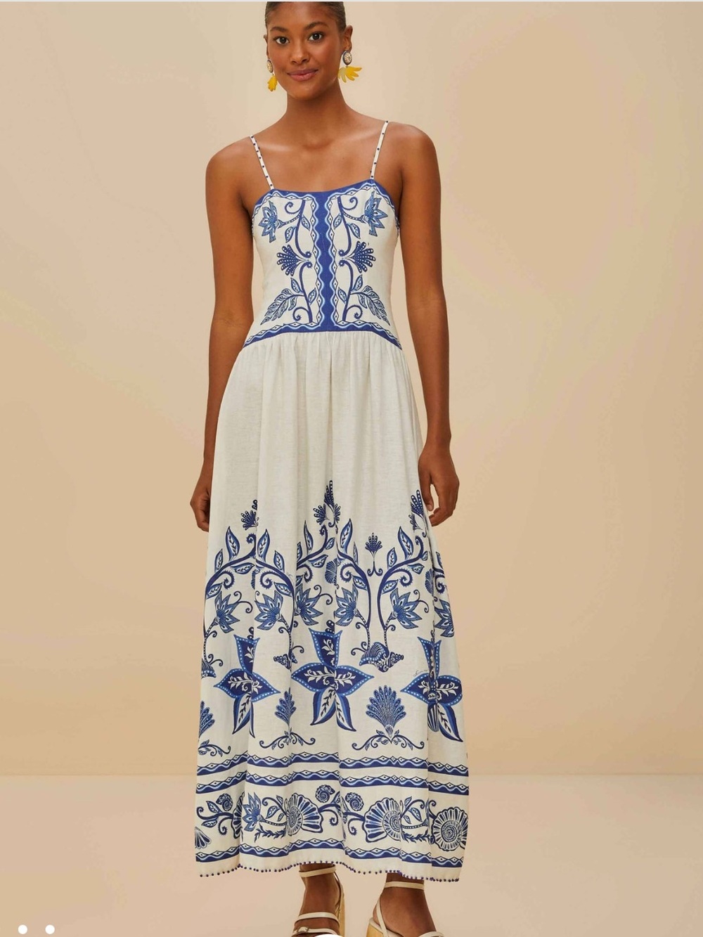 NWT Farm Rio Shell Garden Midi Dress Size S